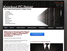 Tablet Screenshot of knockoutpcrepair.com